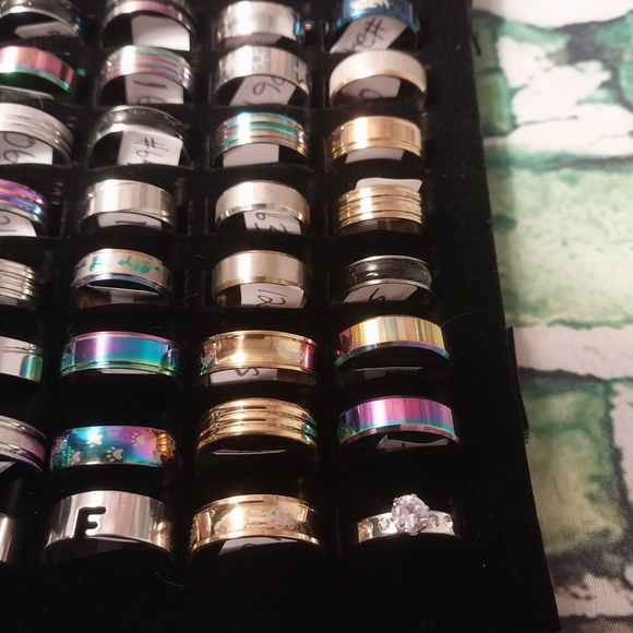 Assorted Stainless Steel Rings - Picture 2 of 13